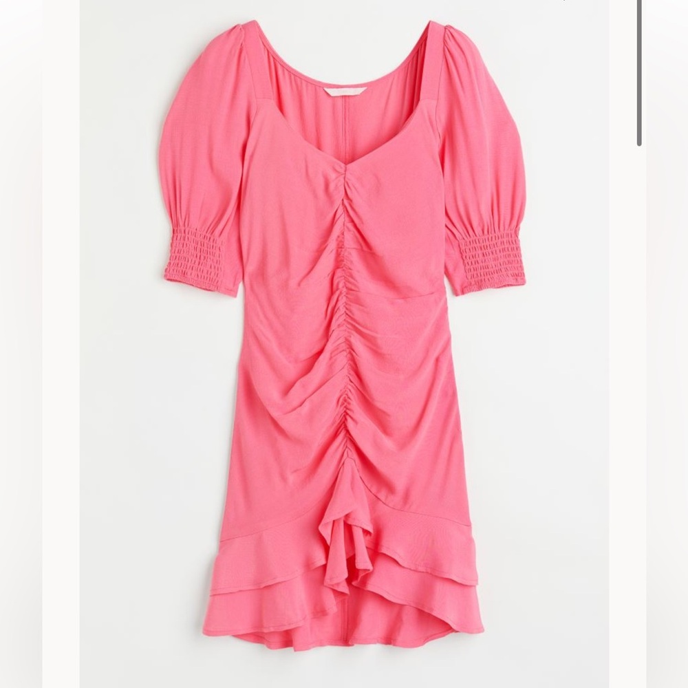 H&M Pink Ruched Dress - Picture 2 of 10